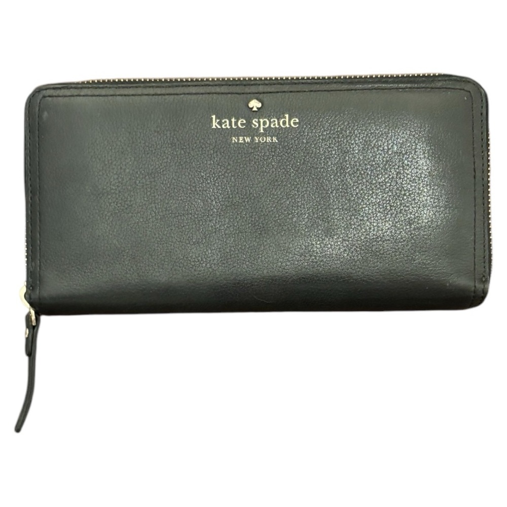 Kate Spade Black Pebbled Leather Wallet